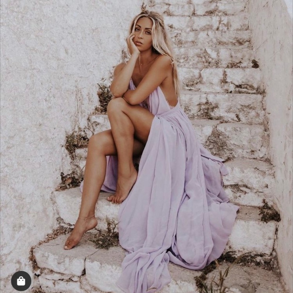 Michael Costello x Revolve Lavender Gown